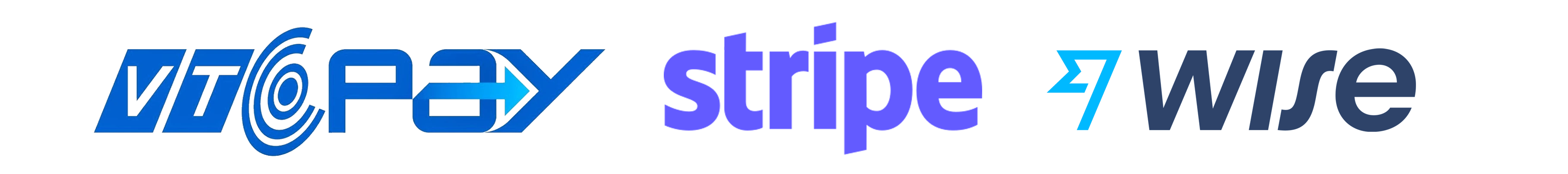 VTC Pay — Stripe and Wise transfer also available; we send details after booking